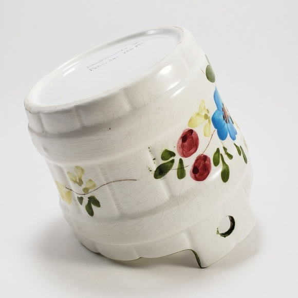 Vintage Handcrafted Hand Painted Portuguese for FTD Planter Floral Pot Container - Picture 8 of 9
